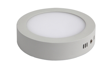 LED平板灯 黄光3500K 12W LED圆形明装面板灯