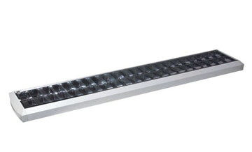 T8 2x40W 欧式明装格栅灯盘 255x1270mm 吸顶式/吊挂式