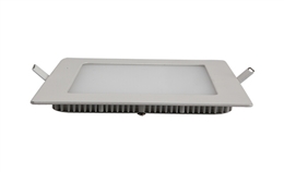 12W LED超薄面板灯 方形 开孔155x155mm 白光中性光黄光