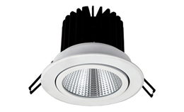 LED 12W COB嵌灯 可调角度 开孔100mm 黄光白光中性光