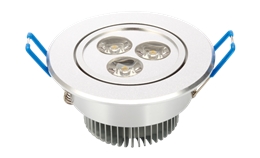 LED 3W 天花灯（单颗透镜）  开孔70mm 黄光白光中性光