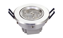 LED 3W 连体透镜天花灯 开孔73mm   黄光白光中性光