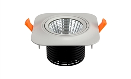 LED 7W 360度 COB 方形嵌灯开孔103x100mm 黄光白光中性光