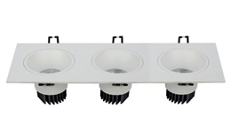 LED 9W 开孔318x90mm深孔格栅射灯