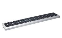 T8 2x40W 欧式明装格栅灯盘 255x1270mm 吸顶式/吊挂式