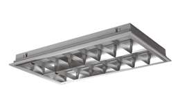 T5 2x14W 简约型格栅灯盘 300x600mm  305x605mm
