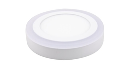 LED明装双色面板灯16W 可分段控制光色