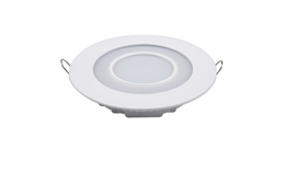 LED 12W圆形双色面板灯 开孔Φ138mm 白光蓝边 可分段控制光色