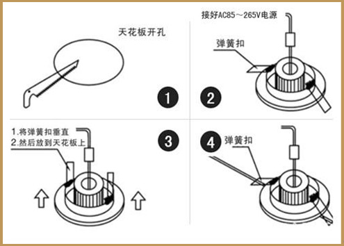 LED天花灯安装图