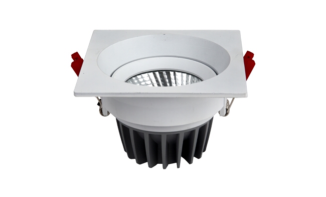 LED 12W COB方形深孔嵌灯 开孔95mm 黄光白光中性光