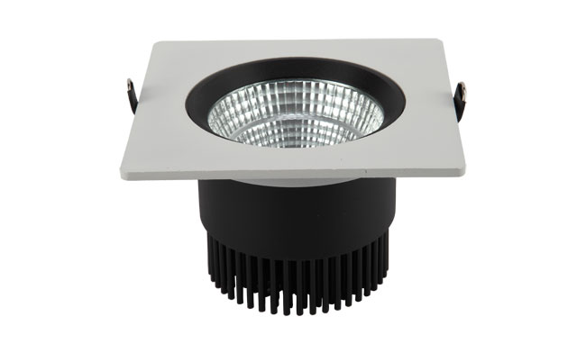 LED 4寸12W 方形COB嵌灯 开孔115mm黄光白光中性光