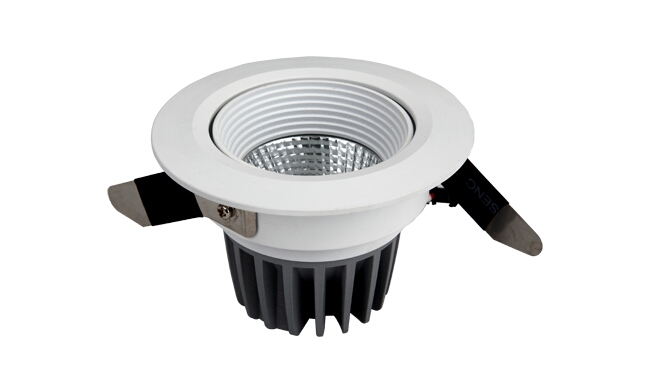 LED 7W COB 天花灯 可调角度 开孔80mm 黄光白光中性光