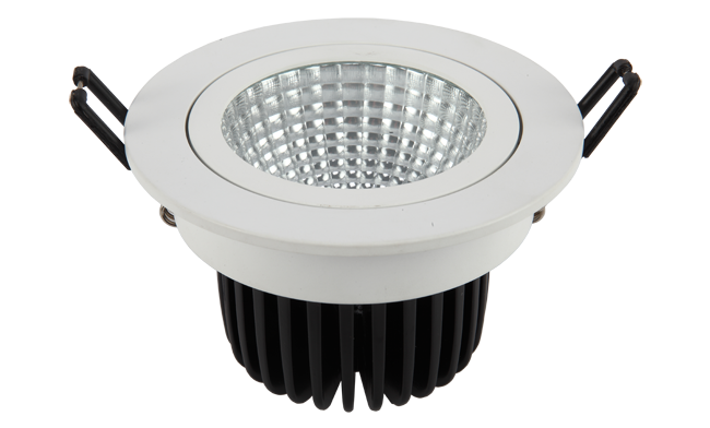 LED 9W COB 嵌灯可调开孔105mm 黄光白光中性光