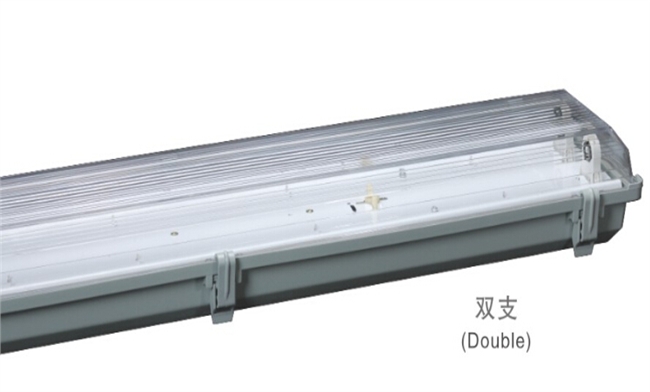 T8灯管支架 2x20W 电感/电子 三防灯双支支架675x155x100mm